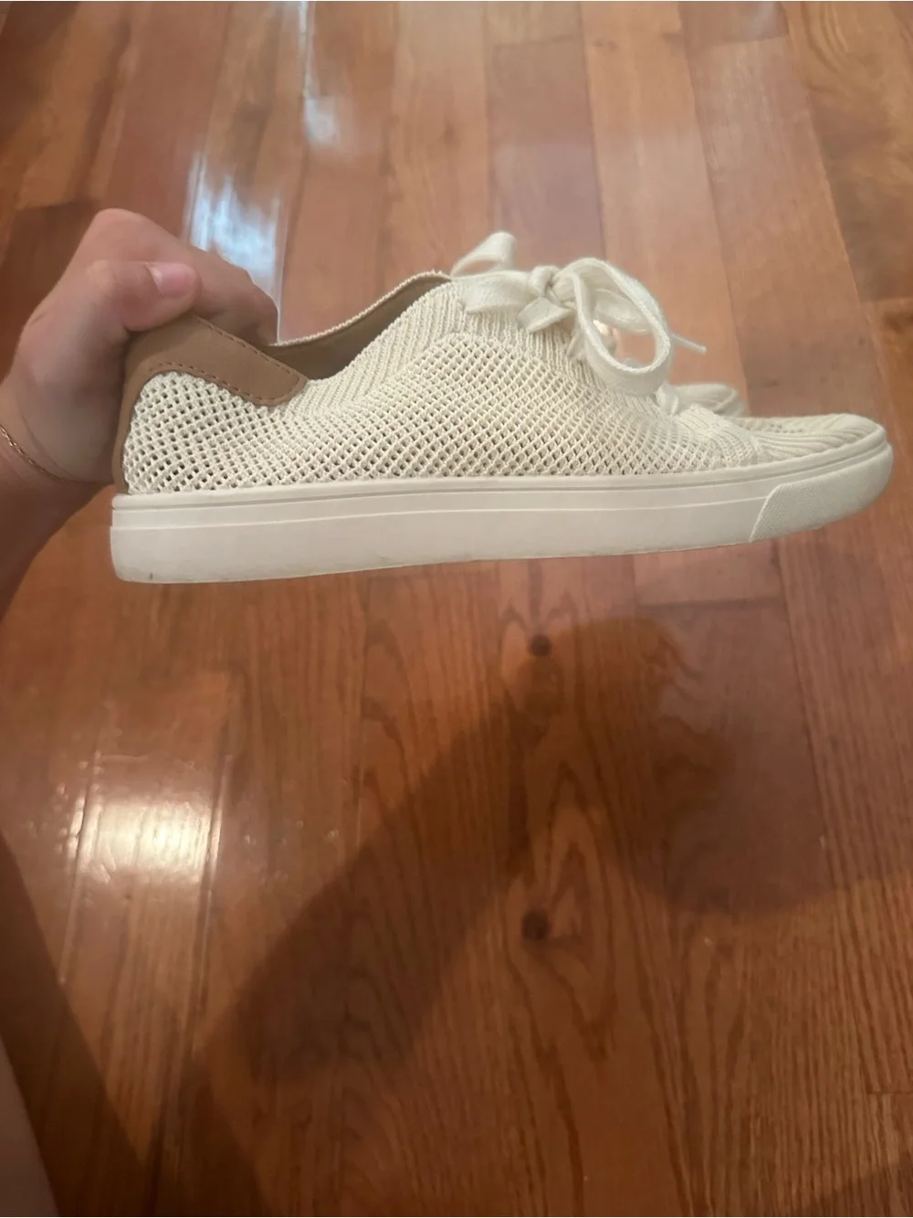 Lucky Brand Lukia Woven Sneaker in color milkyway women’s size 7.5